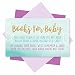 25 Mermaid Books for Baby Request Insert Card for Girl Gold Baby Shower Invitations or invites, Under The Sea Nautical Cute Bring A Book Instead of A Card Theme for Gender Party Story Games