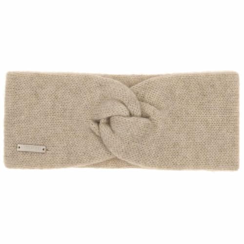 Bandeau Lasuna Cashmere Seeberger beige, bandeau cheveux hiver en cachemire doux taille unique