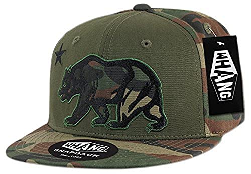 WHANG mens Flat baseball caps, Woodland/Olive/Woodland, One Size US