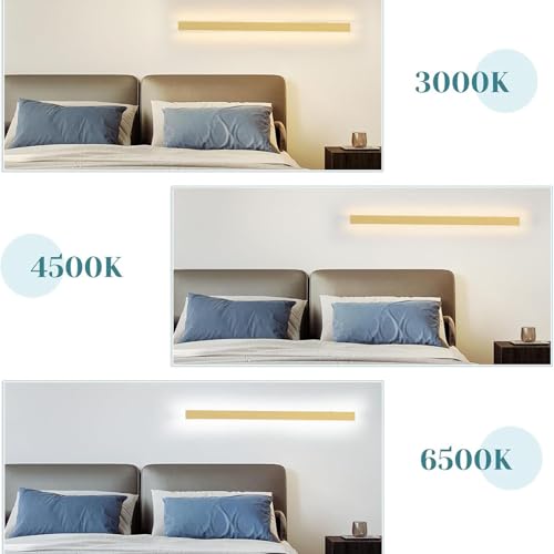 Applique murale dimmable IP65 en acrylique or de 180cm réglable avec télécommande
