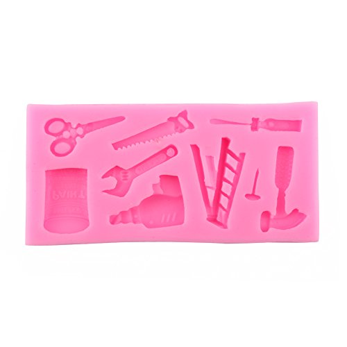 Molde de silicona para fondant con diseño de encaje floral miniatura 4
