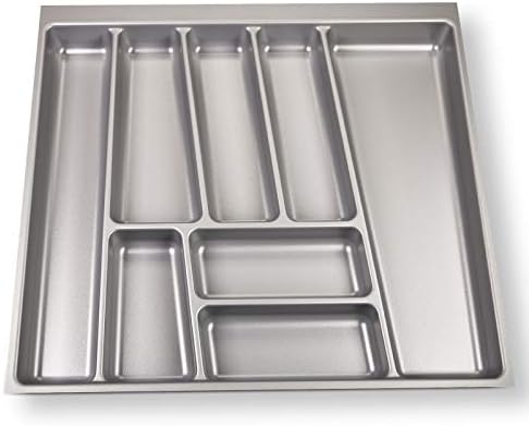 SOTECH ORGA-BOX® II Besteckeinsatz für Nobilia 60er Schublade (462 x 505 mm - Maße prüfen!) silbergrau