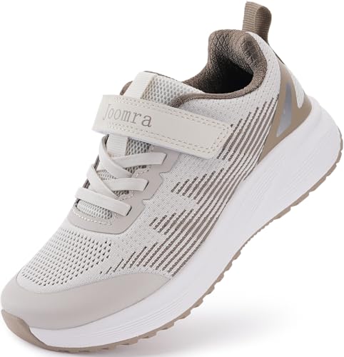 Joomra Little/Big Kids Wide Toe Box Tennis Shoes | Running Sneakers for Boys Girls+Rubber Outsole