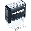ExcelMark Custom Rubber Stamp Clean & Easy Stamping Personalized Self-Inking Stamp (Medium)