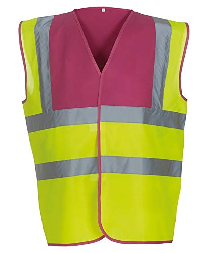Expert Workwear Hi Vis Multi-Colour Safety Vest High Visibility Reflective Viz Waistcoats 2 Band & Brace - 24 Colours | Small to 5XL
