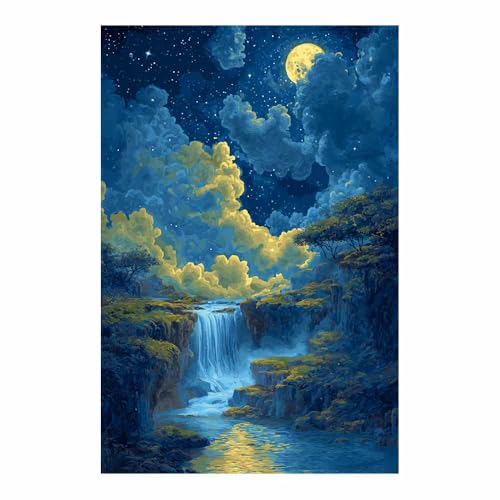 Tableau decoration murale pour chambre triste | Toile cascade zen 40x60