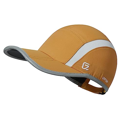 Image of GADIEMKENSD Reflective Folding Outdoor Hat Unstructured Design UPF 50+ Sun Protection Sport Hats for Womens and Mens