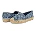 Guess Women's Jolandon Flat, Blue Denim Logo 420, 6.5