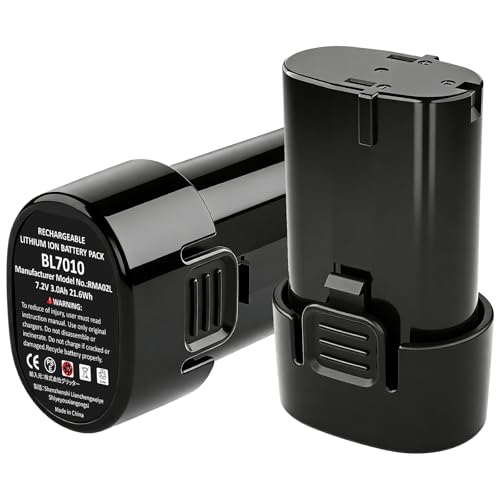 VANKO マキタ 7.2v バッテリー BL7010 3000mAh大容量 2個セット マキタ 互換 バッテリー BL7010 A-47494 194356-2互換可能 DC10WA/DC07SB充電可能 長寿命セル採用 多数保護回路内蔵 PSE認証取得済