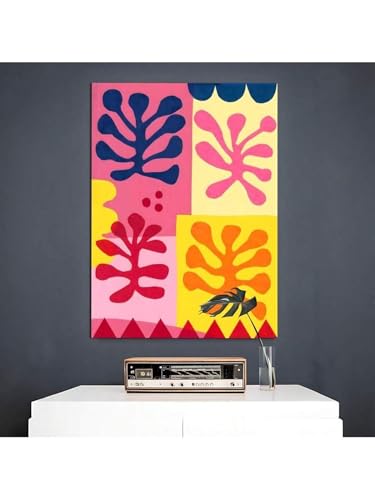 Art mural toile abstrait pour un salon moderne et design