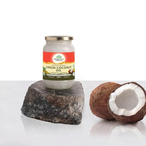 Image of Organic India Virgin Coconut Oil, 500ml | Labs Tested on 250+ Parameters | Certified Organic| Cold Pressed | Extracted from Coconut Milk | Authentic Flavour | Multipurpose Premium Coconut Oil