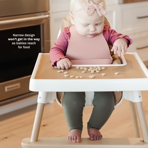 Yeah Baby Goods Silicone Baby Bib for Unrestricted Movement – Waterproof, Adjustable Toddler Silicone Bib with Food Catcher3