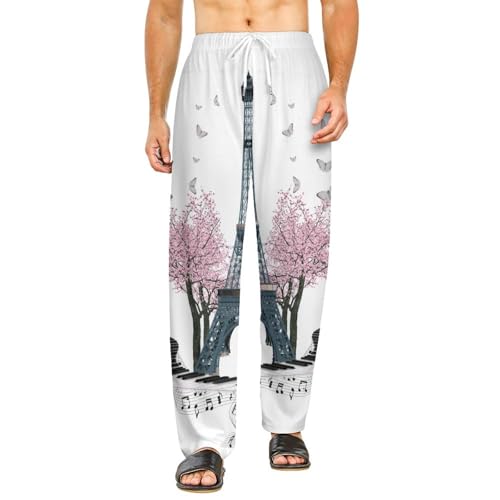 Pantalon de détente Tour des Cerisiers en Fleurs pour vos week-ends cocooning