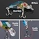 Mini Elritze Angelköder Set, Wobbler Forelle Kurbel Köder, 9 Stück/Beutel 4,5 cm/4 g Kunststoff Angelköder Haken Bass Small Fat Crankbait Angelausrüstung mit Dreifachhaken für Salzwasser Süßwasser
