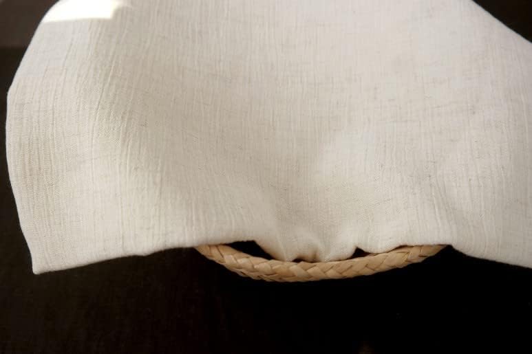 Miniatura 6 de Tela de rayón de lino con efecto de arrugas, precortado por 3 años (natural claro)