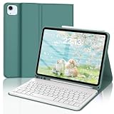 【2026年新登場】SENGBIRCH iPad Air (M4/M3/M2) 11インチ ケース キーボード 着脱式 Bluetooth キーボード iPad Air 第4/5世代&Pro 11インチ 第4/3/2/1代兼用 ケース 軽量 静音 Apple pencil収納 多角度調整 オートスリープ 防汚素材 耐衝撃 全面保護 日本語説明書付き ダークグリーン