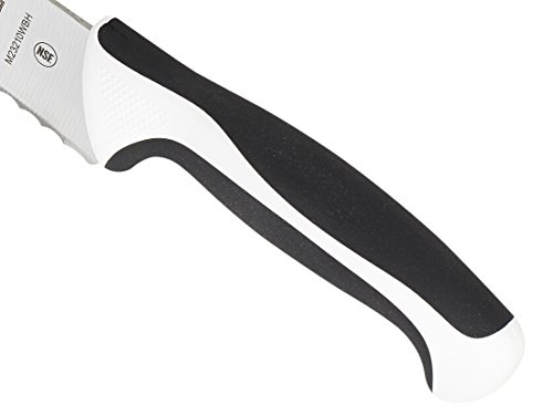 Mercer Culinary - M23210Wbh Mercer Culinary Millennia 10-Inch Wide Wavy Edge Bread Knife, White #TOP2