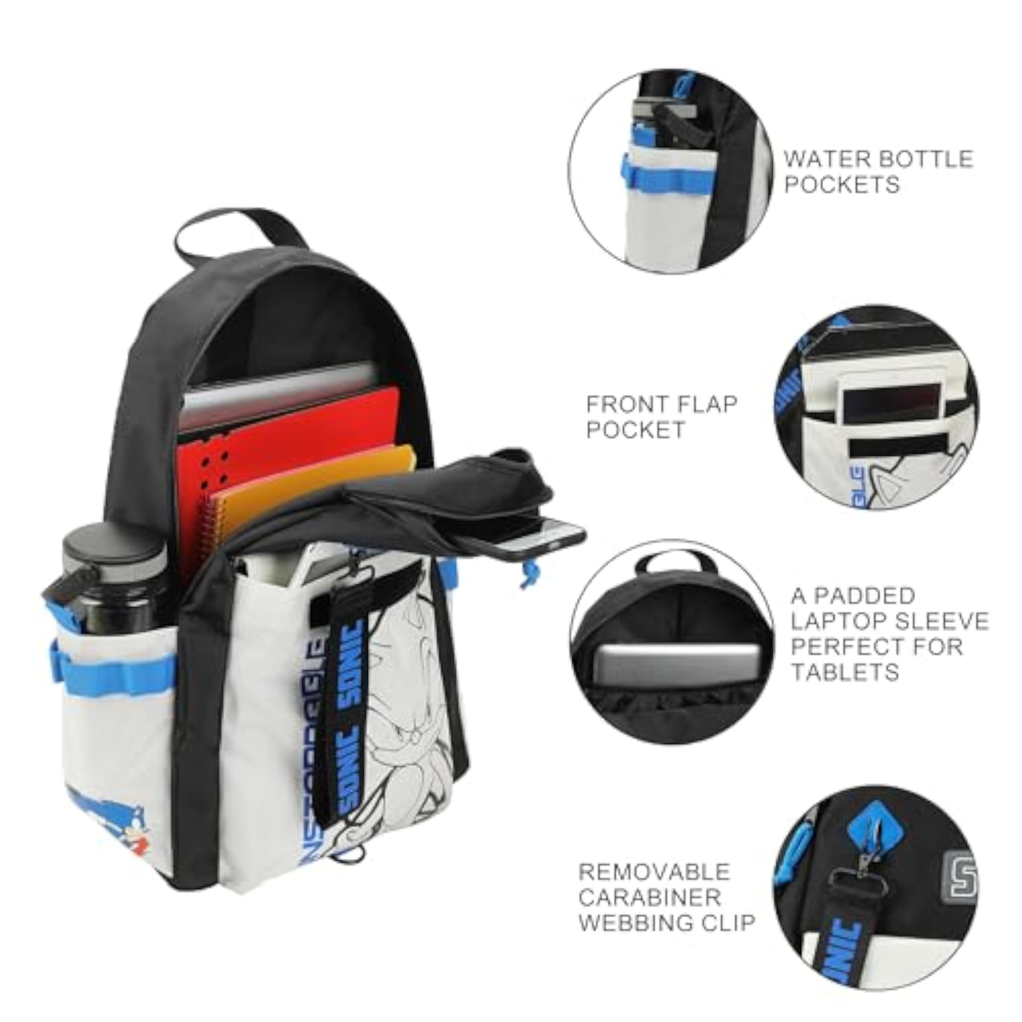 Sonic The Hedgehog Character Art Backpack