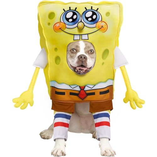 Disfraz SpongeBob para perro tamaño S miniatura 1
