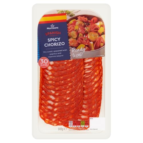 Morrisons Sliced Spicy Chorizo 140g