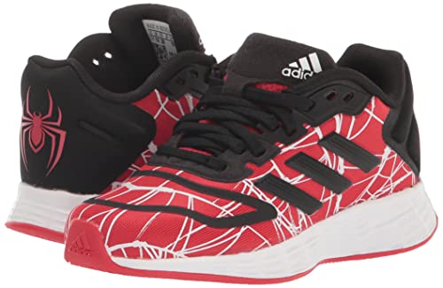 adidas Tênis de corrida unissex infantil Duramo 10, Vermelho vívido/núcleo preto/branco Ftwr (morais