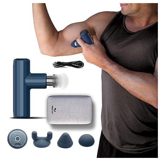 Massageador Elétrico Pistola Mini Deep Therapy - Relaxmedic Cor:Azul