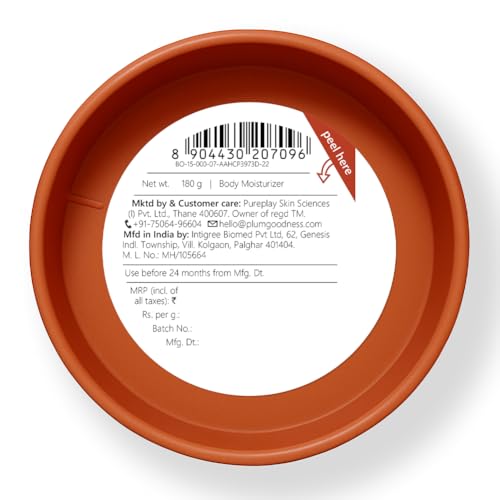 Image of Plum BodyLovin' Hazelnut Eclair Body Butter | Shea Butter & Brazil Nut Oil for Deep Moisturization | Non-Greasy & Lightweight | Buttery Soft, Smooth & Moisturised Skin | For Dry To Very Dry Skin | Decadent Hazelnut Chocolate Fragrance | 180gm