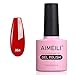 AIMEILI Soak Off UV LED Gel Nail Polish - Pillar Box Red (064) 10ml