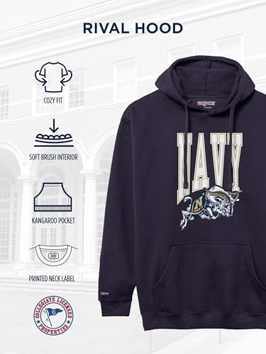Image of JanSport NCAA Officially Licensed Rival Hoodie, Long Sleeve Unisex Sweatshirt, Cotton-Polyester Blend, Double-Layered Hood