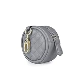 MOMIGO Pacifier Case Bag - Leather Pacifier Holder with Clip for Diaper Bag Stroller Purse Charm, Ho