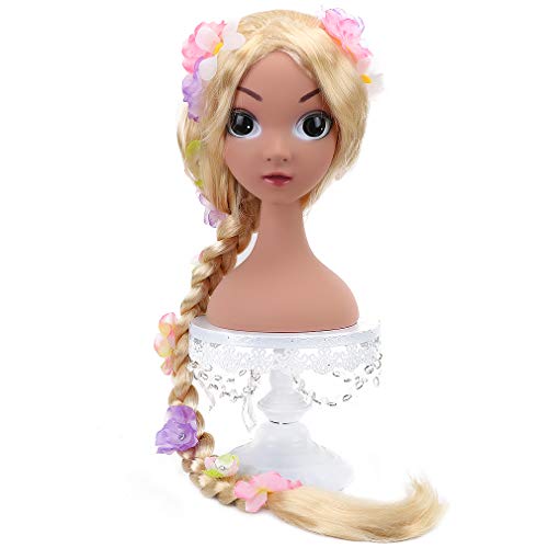 STYLER Long Blonde Rapunzel Wigs For Kids - Princess Girl Costume Cosplay Fairytale Ball Braid Wigs For Halloween Christmas Party Hair2