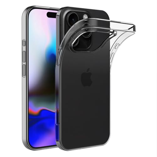 AICEK Kompatibel mit Apple iPhone 16 Pro Hülle, Transparent Silikon Handyhülle für iPhone 16 Pro Hülle TPU Schutzhülle B...