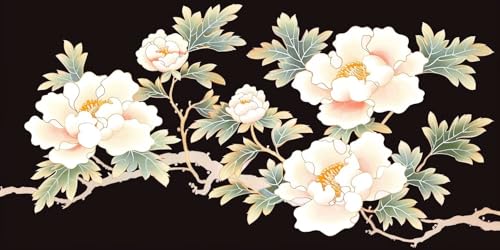 Peinture Diamond Kit Fleurs Mosaïque Broderie Diamant 5D Point de Croix Toile 30x60