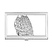 Bird Paint Flying Line Long Business Card Holder Case Pocket Box Wallet