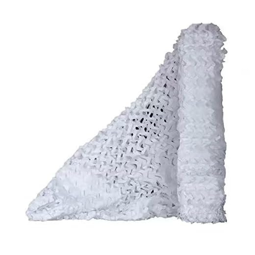 Malla de camuflaje militar de Sitong para decorar, camufar y dar sombra, Snow, 1.5Mx2M(4.9ftx6.6ft)