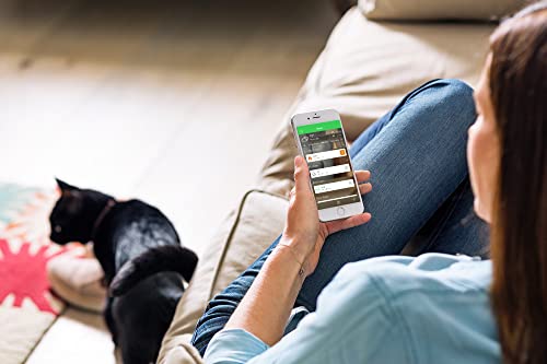 Schneider Electric Wiser Temperatur-/ Luftfeuchtigkeitssensor, Steuerung per App oder manuell, Zigbee, über Hub kompatibel mit Matter, Alexa, Google, Apple, Artikelnummer CCT593012