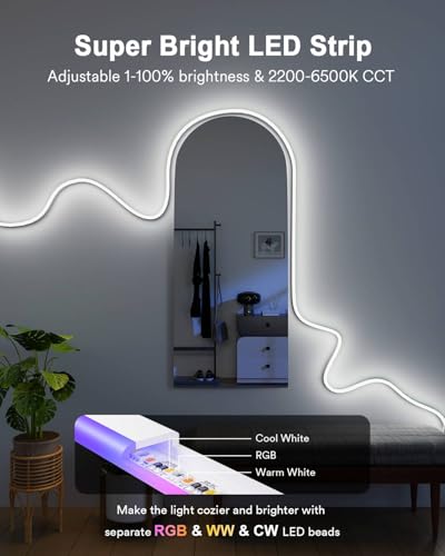 Tira de luz LED RGBW inteligente Lumary 9.8 pies miniatura 4