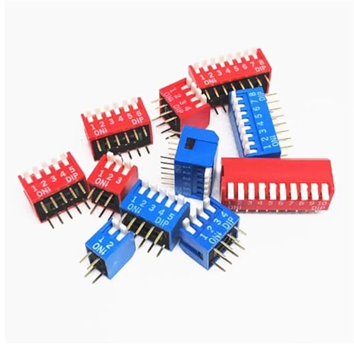 Interruptor DIP tipo slide 2.54mm de 3 a 10 vías para electrónica 2