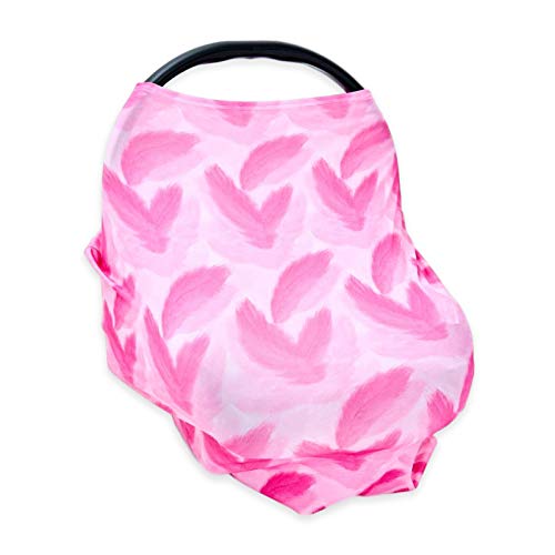 PPOGOO Nursing Cover for Breastfeeding Super Soft Multi Use for Baby Car Seat Covers Canopy Shopping Cart Cover Scarf Light Blanket Stroller Cover