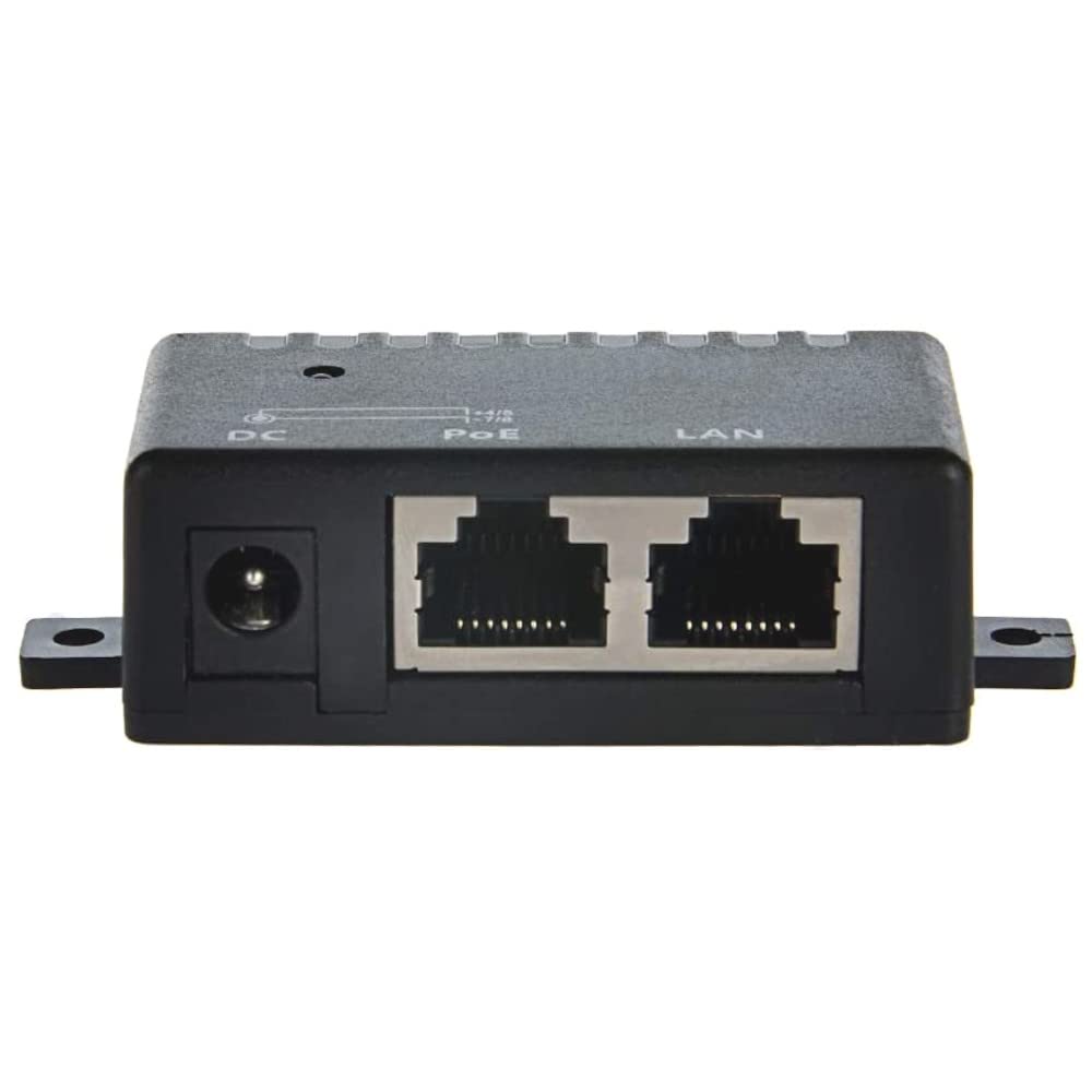 JacobsParts Passive PoE Power Over Ethernet DC Injector Splitter with 5.5mm x 2.1mm DC Connector for 802.3af IP Phone WLAN AP