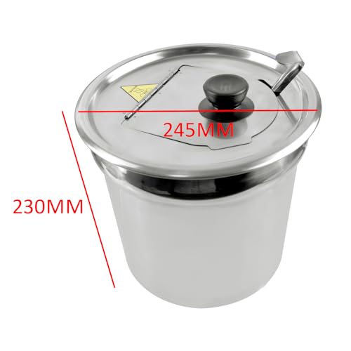MOOTACO Bain Marie Speisenwärmer Wasserbad Gastro aus Edelstahl, 11Lx2, Behälter mit Deckel, Buffetwärmer, verstellbar 30 °C – 85 °C, – Bild 6