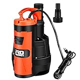 Sump Pump, PROSTORMER 3500 GPH 1HP Submersible Clean/Dirty Water Pump with Build-in Float Switch for Pool, Pond,Garden, Flooded Cellar, Aquarium and Irrigation …