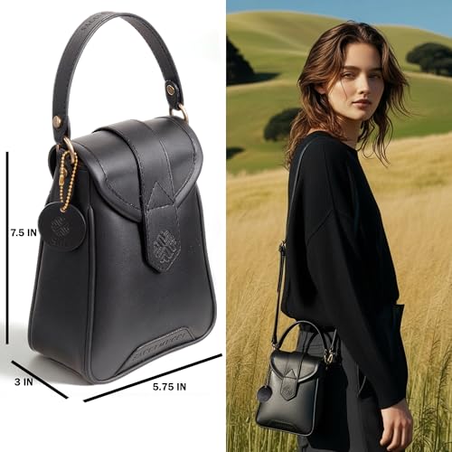 Image of SACCI MUCCI Women's Small Handbag /Cross-Body Phone Bag - Stylish PU Leather Mobile Purse with Adjustable Strap