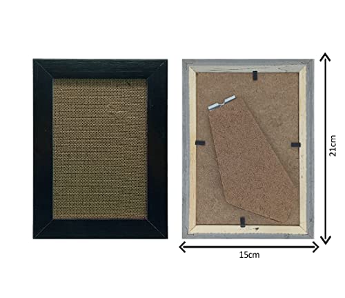 KIT 2 Porta Retrato 15x21 Moldura Preta