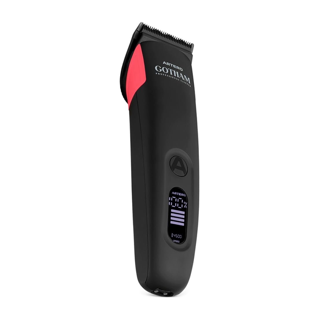 Artero Gotham. Máquina profesional de corte inalámbrica. 4 horas de bateria. USB-C. Incluye 8 recalces, aceite y cepillo de limpieza. 2 velocidades y cuchilla ajustable 5 en 1. (Negro)