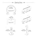 NIUSIMAN 37PCS Clear Piercing Retainers For Work, Plastic Bioflex Nose Rings Studs Belly Rings Septum Eyebrow Lip Cartilage Tragus Earring Retainer Industrial Bar Piercing Jewelry