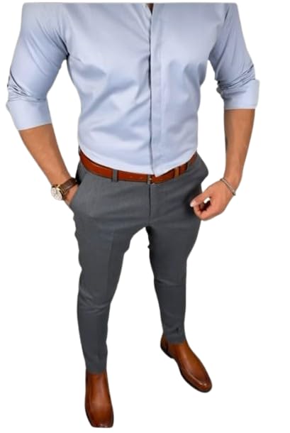 pri & su cottlinns combo shirt sk blue & trouser 90005 grey-picture-11