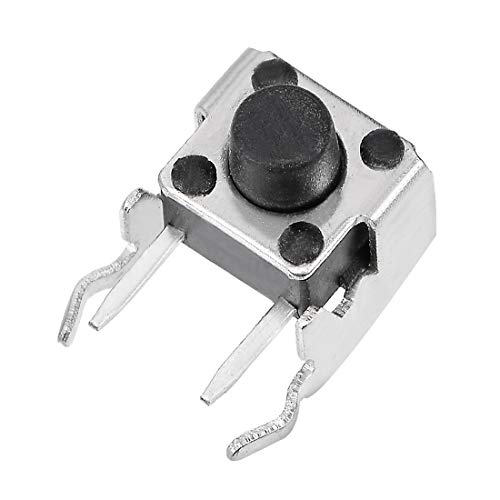 Uxcell A18080900UX0256 20Pcs Momentary Pcb Side Mounting Fixed Bracket Pushbutton Push Button Tact Tactile Switch Dip 2 Terminals 6X6X6Mm thumb #3