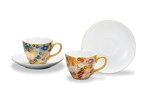 ペアカップ&ソーサー 金花詰 民芸品 工芸品 雑貨 キッチン雑貨 キッチン用品 食器 コップ