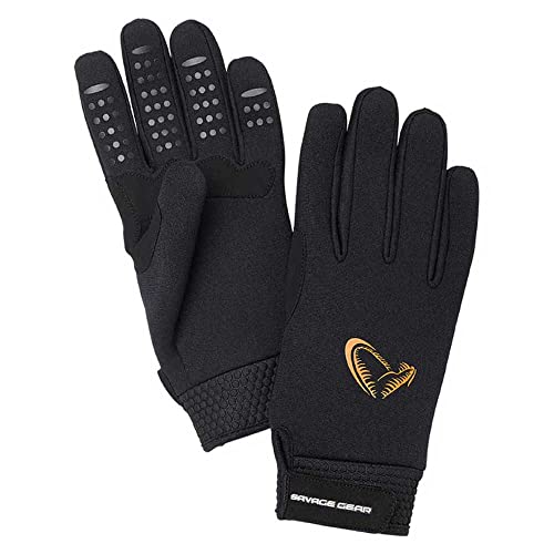 Savage Gear Neoprene Stretch Glove M Black